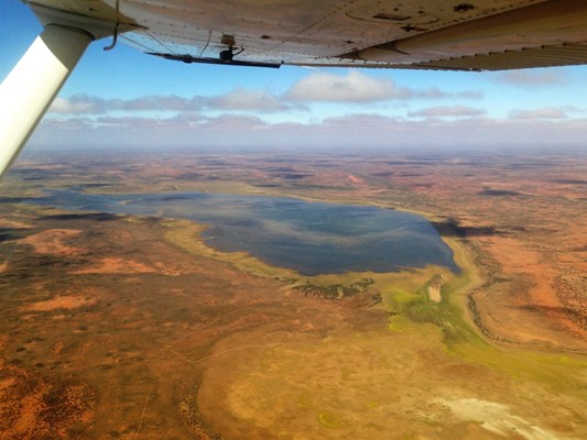 Murchison Landscape - Wooleen Lake From Above